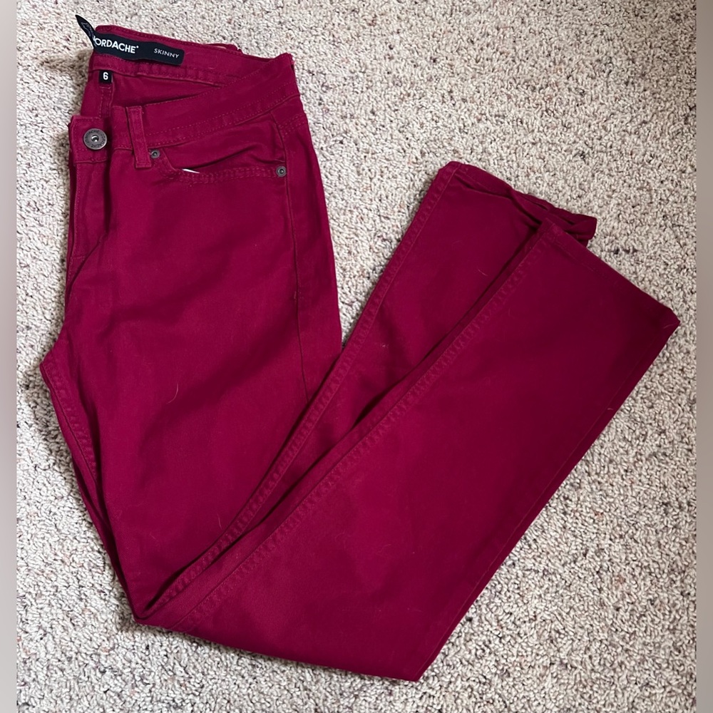 Jordache red Skinny Jeans